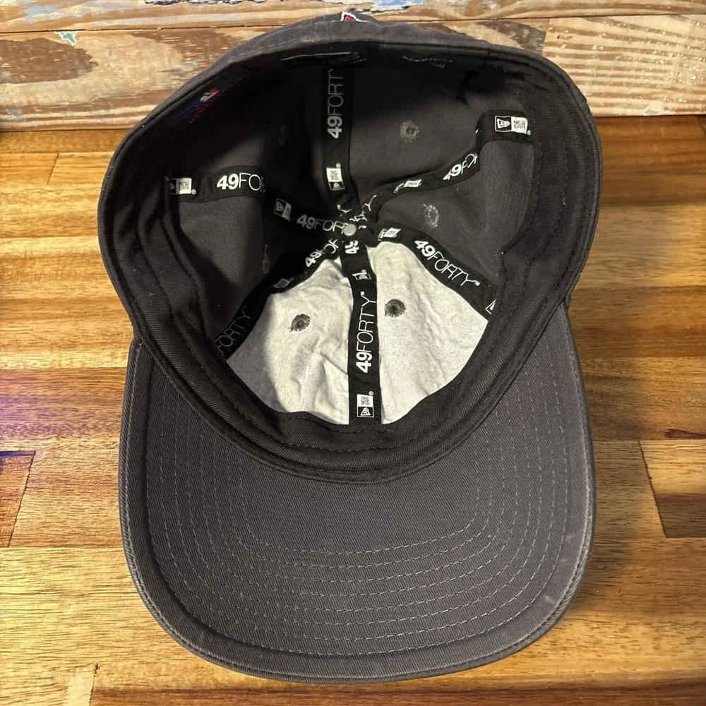 Atlanta Braves Hat Cap Fitted Size Med GRAY New Era 49forty Baseball
